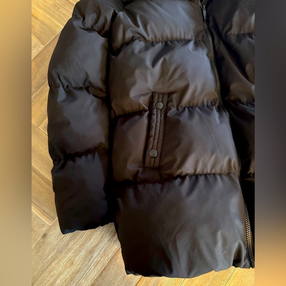 Sam Edelman Puffer w/ White Faux Fur Hood - Sz S - Picture 6 of 12